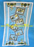Image for Days of the Week & Chores to Be Done Gay Nineties-era Illustrations Decorative Linen Kitchen Textile Tea Towel Vintage ca 1950s-1960s (UNUSED) <b><span style='color:red'>*****FIRST CLASS SHIPPING INCLUDED – DOMESTIC ORDERS ONLY!*****</span></b><span style='color:purple'>